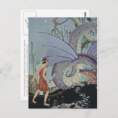 Cadmus und der Drache Postkarte (Vorne/Hinten)