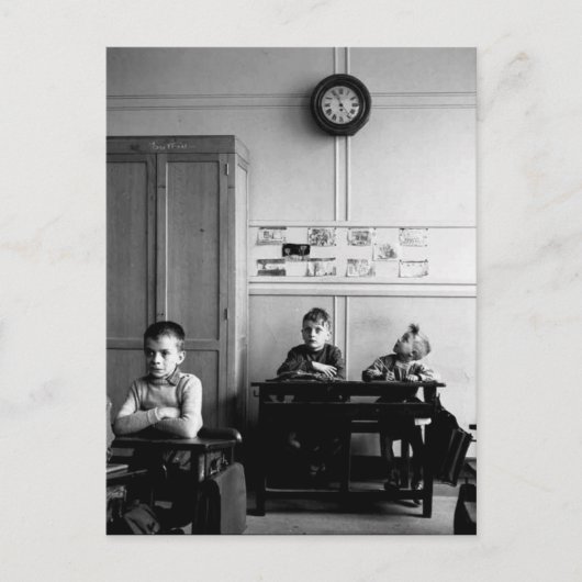 Cadran scolaire 1956 - Robert Doisneau Postkarte (Vorderseite)
