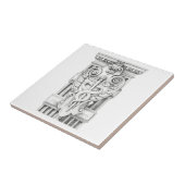 CADUCEUS 4,25" Square Keramik Tile Fliese (Seite)