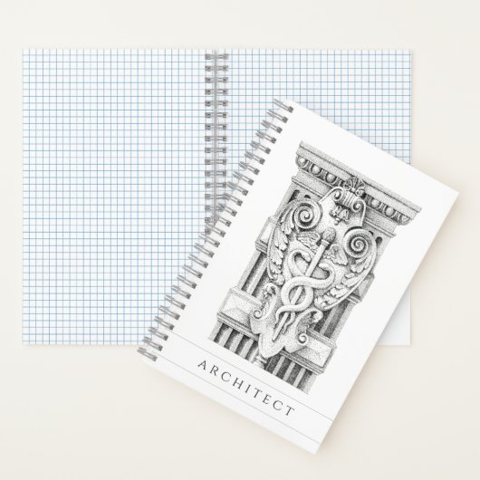 CADUCEUS 5.5x8.5 SpiralNotebook Notizblock (Innen)