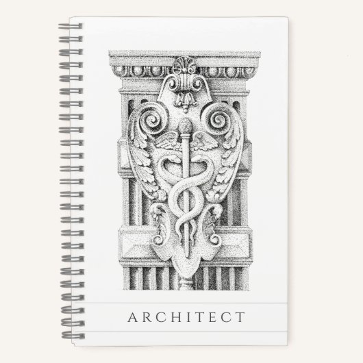 CADUCEUS 5.5x8.5 SpiralNotebook Notizblock (Vorderseite)