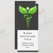 Caduceus Alternative Medicine Holistic Event Einladung (Vorne/Hinten)