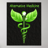 Caduceus: Alternative Medicine Poster Print (Vorne)