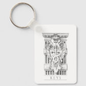 CADUCEUS Aluminium Rectangle Schlüsselanhänger (Vorderseite)