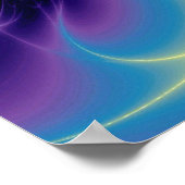 CADUCEUS AND 7 CHAKRAS , lebhafter Goldametist Poster (Ecke)