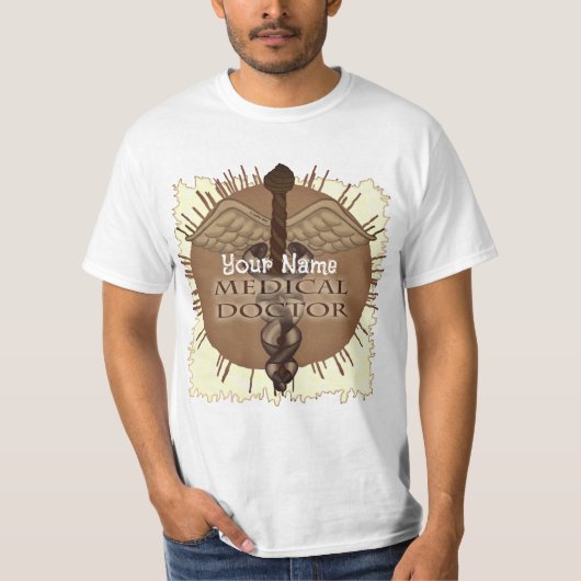 Caduceus Arzt  T-Shirt (Vorderseite)
