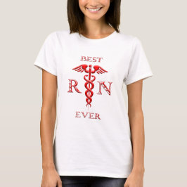 Caduceus Best je registrierte Krankenschwester Red T-Shirt