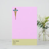 CADUCEUS BRIEFPAPIER (Stehend Vorderseite)