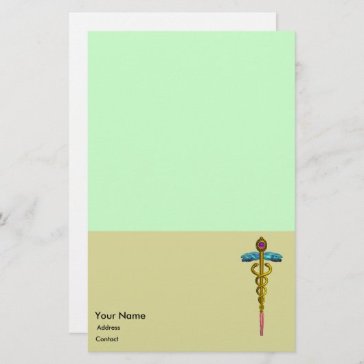 CADUCEUS BRIEFPAPIER (Vorne/Hinten)