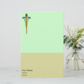 CADUCEUS BRIEFPAPIER (Stehend Vorderseite)