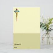 CADUCEUS BRIEFPAPIER (Stehend Vorderseite)