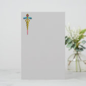 CADUCEUS BRIEFPAPIER (Stehend Vorderseite)
