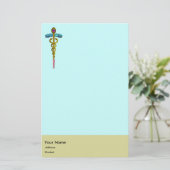 CADUCEUS BRIEFPAPIER (Stehend Vorderseite)
