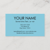 Caduceus Business Cards - Nurse Blue Medical Visitenkarte (Rückseite)