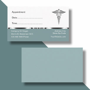 Caduceus Business Cards Terminkarte