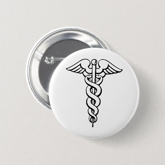 Caduceus Button (Vorne & Hinten)