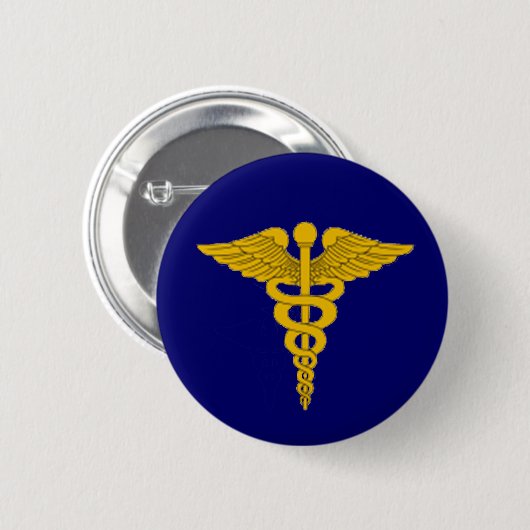 Caduceus Button (Vorne & Hinten)