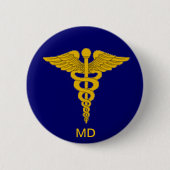 Caduceus Button (Vorderseite)