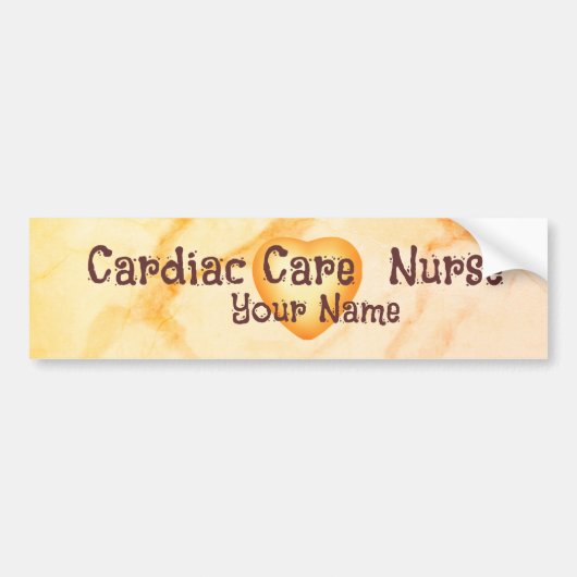 Caduceus Cardiac Care Nurse Autoaufkleber (Vorne)