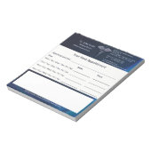 Caduceus Chrome Dark Holograph Medizinische Ernenn Notizblock (Rotiert)