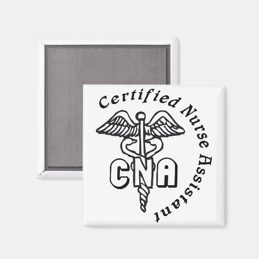 CADUCEUS CNA-ZERTIFIZIERTER KRANKENHILFE MAGNET (Vorderseite/Rückseite)