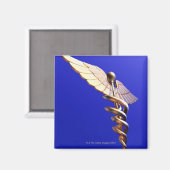 Caduceus, Computergrafik. Der Caduceus ist ein Magnet (Vorderseite/Rückseite)