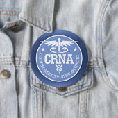 Caduceus CRNA Geschenkideen Button (Beispiel)