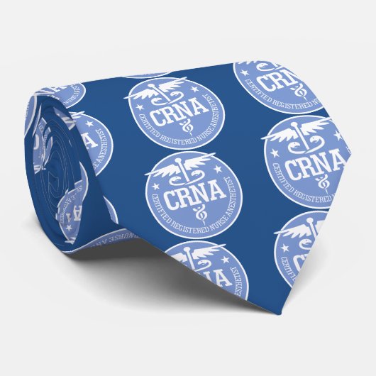 Caduceus CRNA Geschenkideen Krawatte (Gerollt)