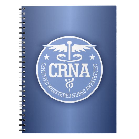 Caduceus CRNA Geschenkideen Notizblock (Vorderseite)