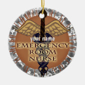 Caduceus custom ER Nurse Ornament (Vorne)