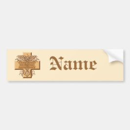 Caduceus custom name Bumper Sticker Autoaufkleber