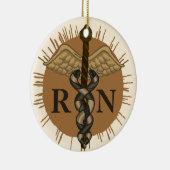 Caduceus custom RN nurse Ornament (Rechts)