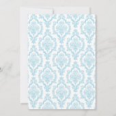 Caduceus Damask blue Nursing School Abschluss RN Einladung (Rückseite)