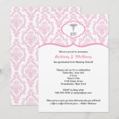 Caduceus-Damastrosa KrankenpflegeschulAbschluss RN Einladung (Vorne/Hinten)