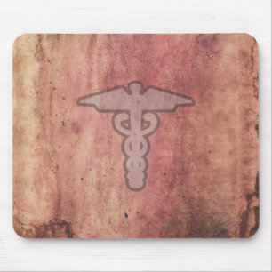 Caduceus das medizinische Symbol für einen Doktor Mousepad