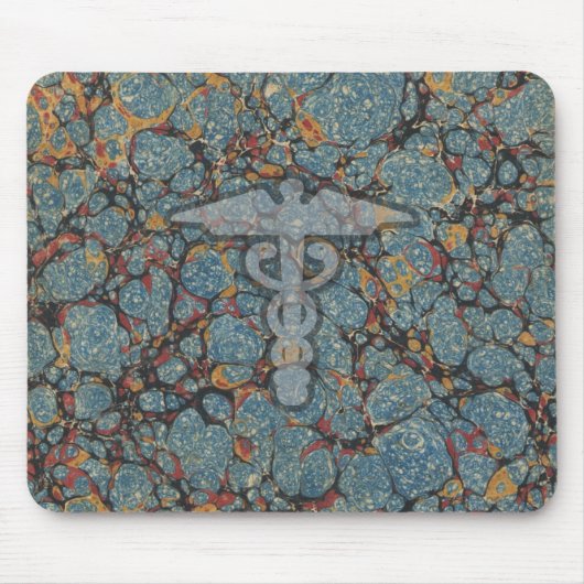 Caduceus das medizinische Symbol für einen Doktor Mousepad (Vorne)
