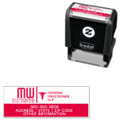 Caduceus DIY Medical beruflich Logo Permastempel (Beispiel)