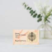 Caduceus ER Nurse Business Card Visitenkarte (Stehend Vorderseite)