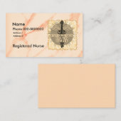 Caduceus ER Nurse Business Card Visitenkarte (Vorne/Hinten)