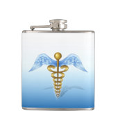 Caduceus Flachmann (Vorderseite)