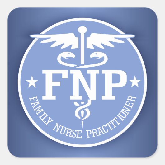 Caduceus FNP2-Geschenke Quadratischer Aufkleber (Vorderseite)