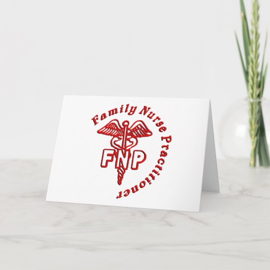 CADUCEUS FNP FAMILY NURSE PRACTITIONER KARTE (Vorderseite)