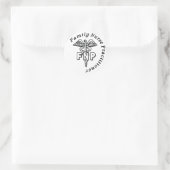 CADUCEUS FNP FAMILY NURSE PRACTITIONER RUNDER AUFKLEBER (Tasche)