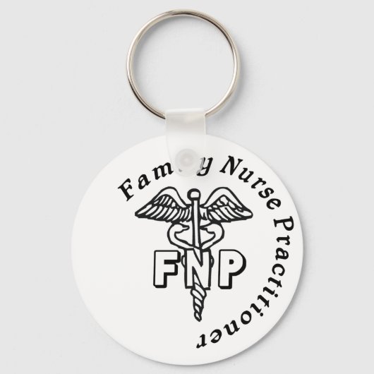 CADUCEUS FNP FAMILY NURSE PRACTITIONER SCHLÜSSELANHÄNGER (Vorderseite)