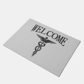 Caduceus Fußmatte (Schrägansicht)