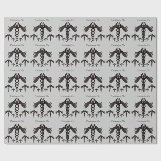 Caduceus (gemildert) geschenkpapier (Flach)