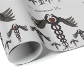 Caduceus (gemildert) geschenkpapier (Rolleneckpunkt)