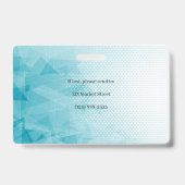 Caduceus Geometric Medical Foto ID Ausweis (Rückseite)