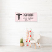 Caduceus-Glückwunsch-Krankenschwester EMT Banner (Insitu)