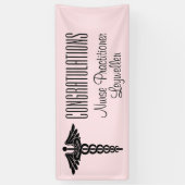 Caduceus-Glückwunsch-Krankenschwester EMT Banner (Vertikal)